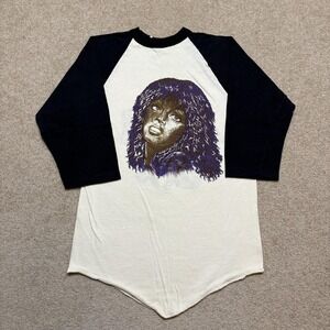 Vtg Donna Summer Raglan Shirt MED Summer of the 80s Tour Concert Tee Disco Queen